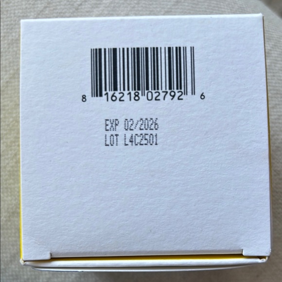 White and Yellow Box with Barcode - Picture 2 of 2